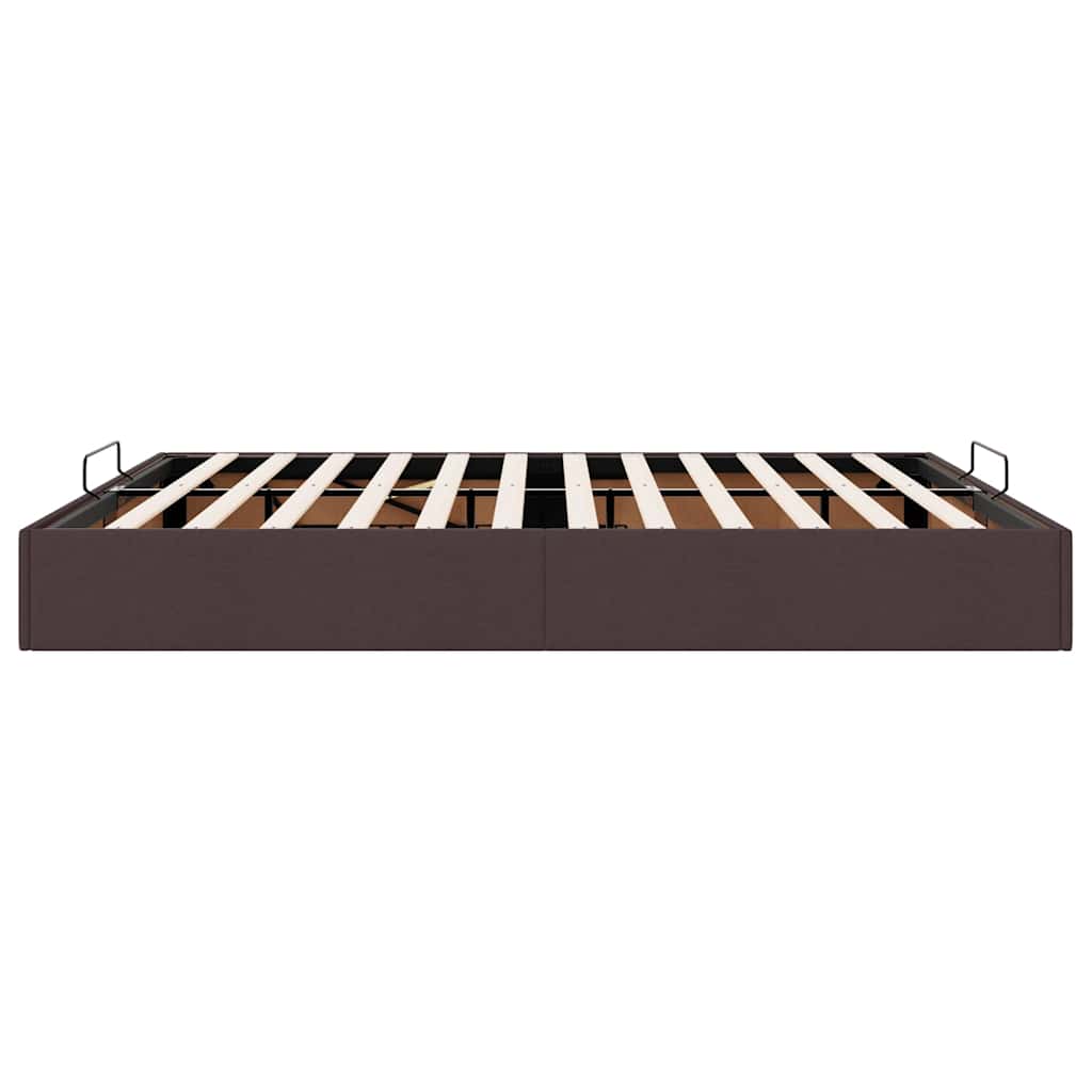 Struttura Letto Pouf senza Materasso 200x200 cm in Tessuto