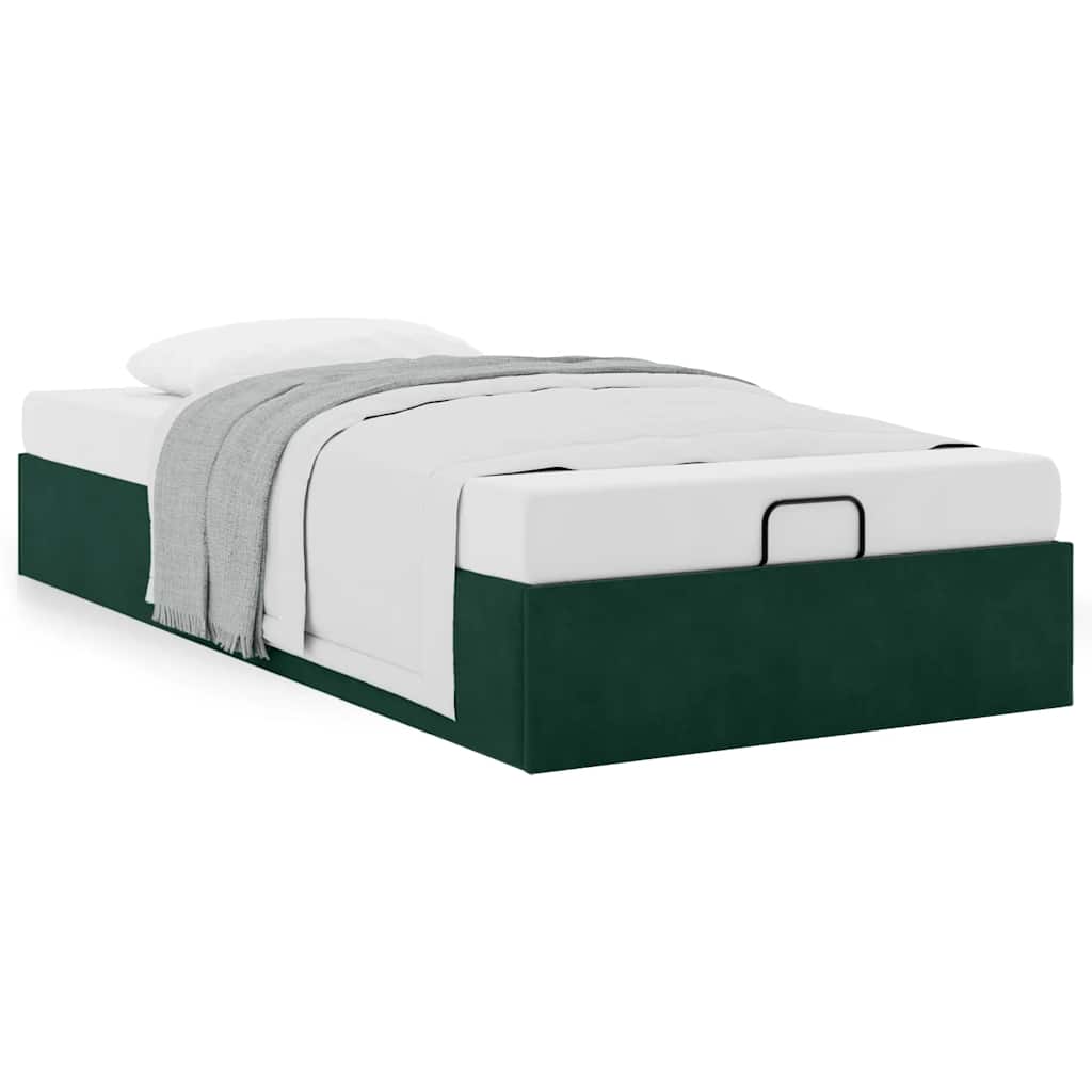 Struttura Letto Pouf Senza Materasso 80x200 cm Velluto