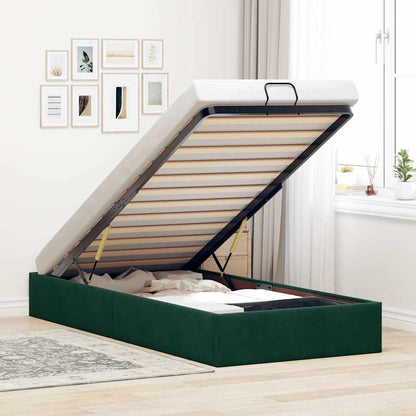 Struttura Letto Pouf Senza Materasso 80x200 cm Velluto