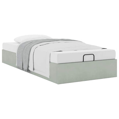 Struttura Letto Pouf Senza Materasso 90x190 cm Velluto | homemem39