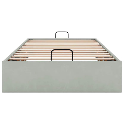 Struttura Letto Pouf Senza Materasso 90x190 cm Velluto | homemem39