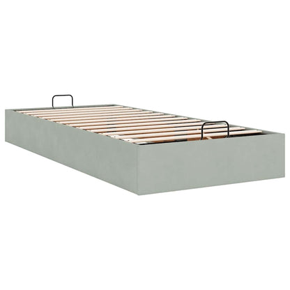Struttura Letto Pouf Senza Materasso 90x190 cm Velluto | homemem39