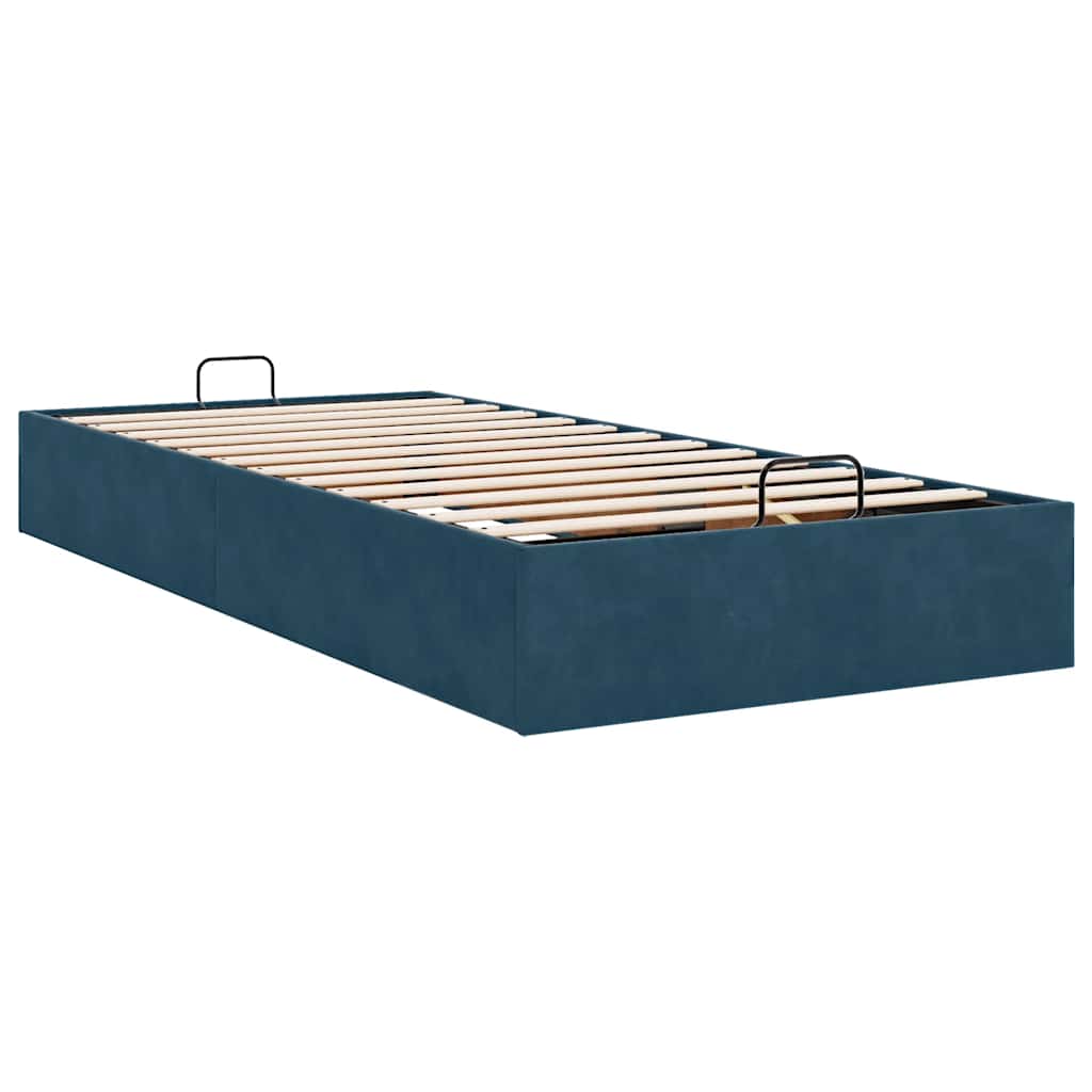 Struttura Letto Pouf Senza Materasso 90x190 cm Velluto | homemem39