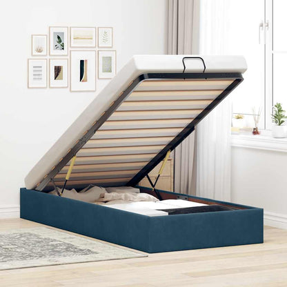 Struttura Letto Pouf Senza Materasso 90x190 cm Velluto