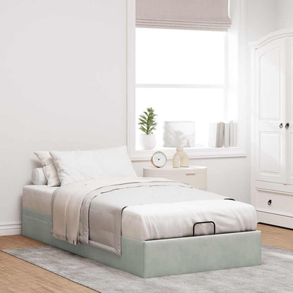 Struttura Letto Pouf Senza Materasso 90x200 cm Velluto - homemem39