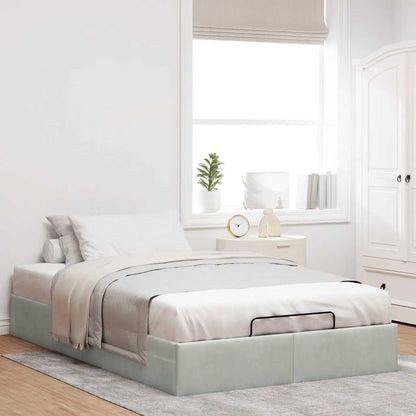 Struttura Letto Pouf Senza Materasso 120x190 cm Velluto | homemem39