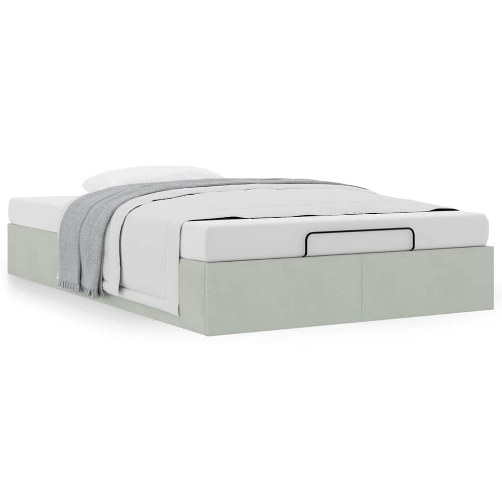 Struttura Letto Pouf Senza Materasso 120x190 cm Velluto
