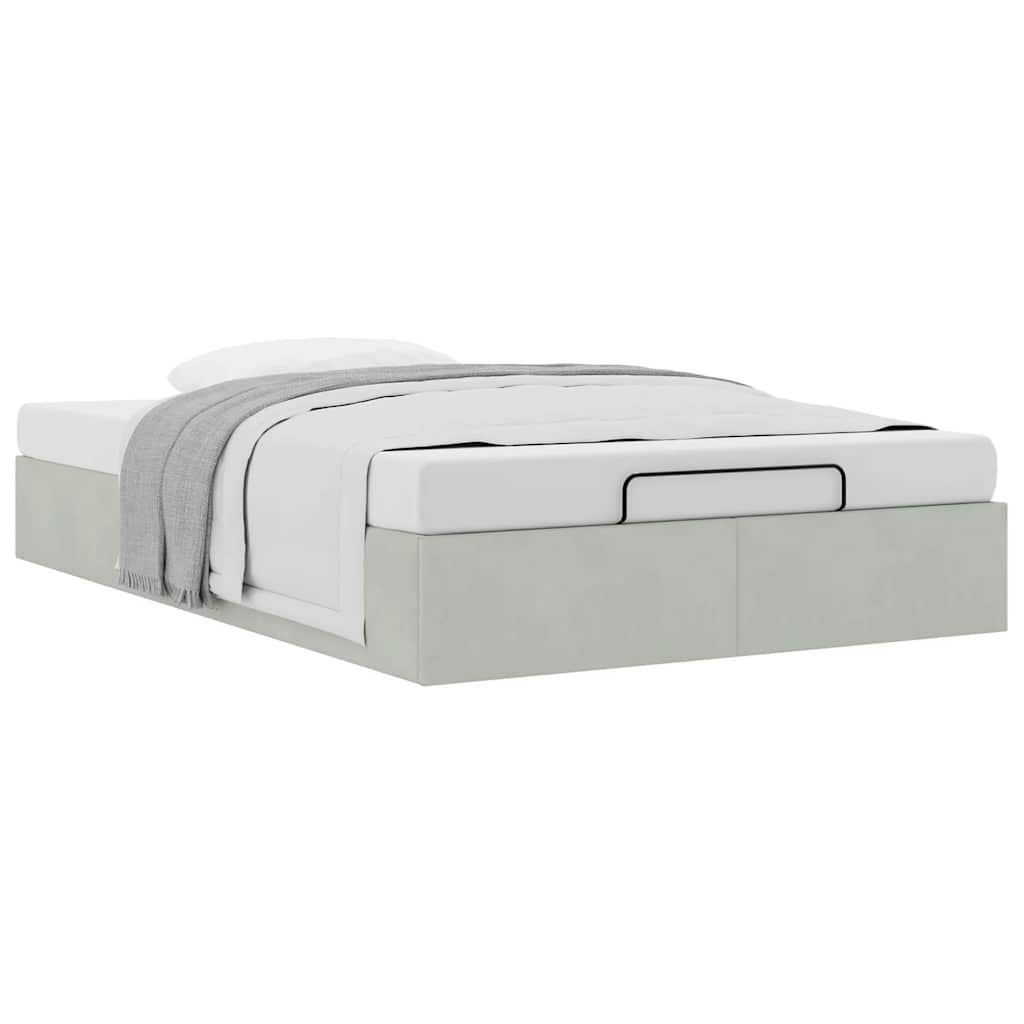 Struttura Letto Pouf Senza Materasso 120x190 cm Velluto | homemem39