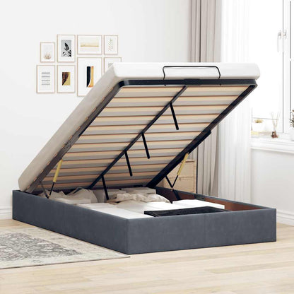 Struttura Letto Pouf Senza Materasso 80x200 cm Velluto