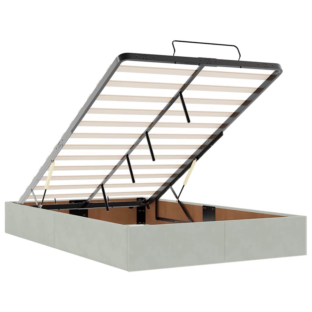 Struttura Letto Pouf Senza Materasso 120x200 cm Velluto - homemem39