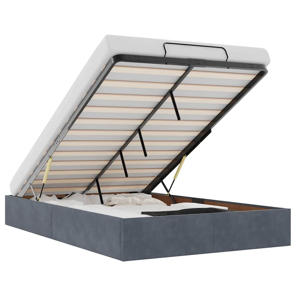 Struttura Letto Pouf Senza Materasso 120x200 cm Velluto - homemem39