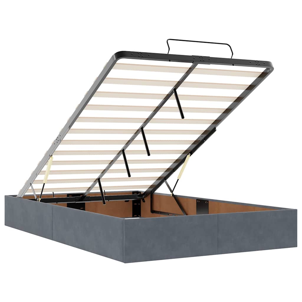 Struttura Letto Pouf Senza Materasso 120x200 cm Velluto - homemem39