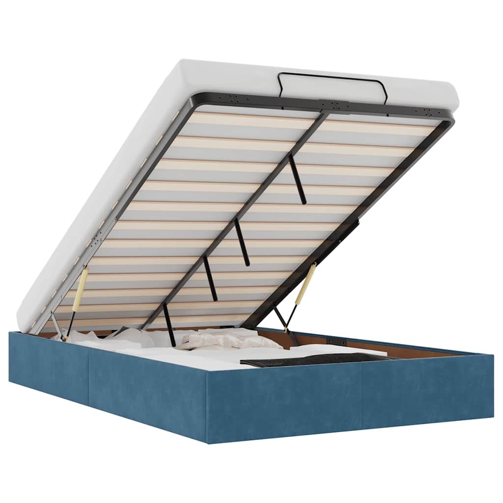 Struttura Letto Pouf Senza Materasso 120x200 cm Velluto - homemem39