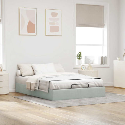 Struttura Letto Pouf Senza Materasso 140x190 cm Velluto | homemem39