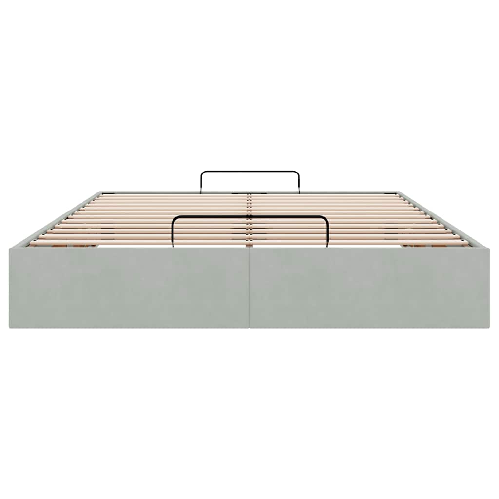 Struttura Letto Pouf Senza Materasso 140x190 cm Velluto | homemem39
