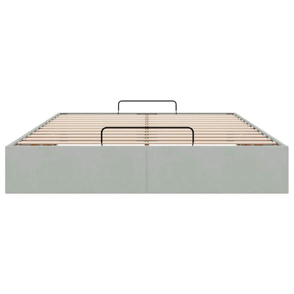 Struttura Letto Pouf Senza Materasso 140x190 cm Velluto | homemem39