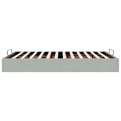 Struttura Letto Pouf Senza Materasso 140x190 cm Velluto | homemem39