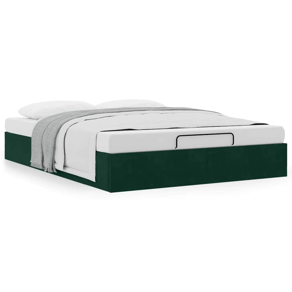 Struttura Letto Pouf senza Materasso 140x190 cm in Velluto