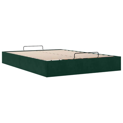 Struttura Letto Pouf senza Materasso 140x190 cm in Velluto | homemem39