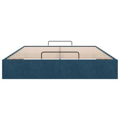 Struttura Letto Pouf senza Materasso 140x190 cm in Velluto