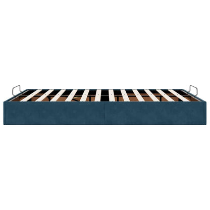 Struttura Letto Pouf senza Materasso 140x190 cm in Velluto