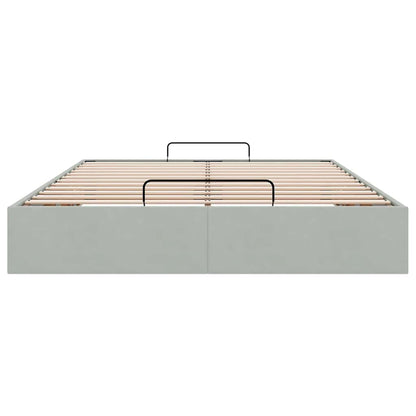 Struttura Letto Pouf senza Materasso 140x200 cm in Velluto