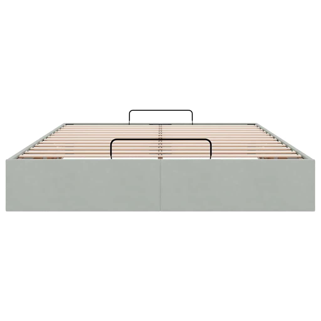 Struttura Letto Pouf senza Materasso 140x200 cm in Velluto