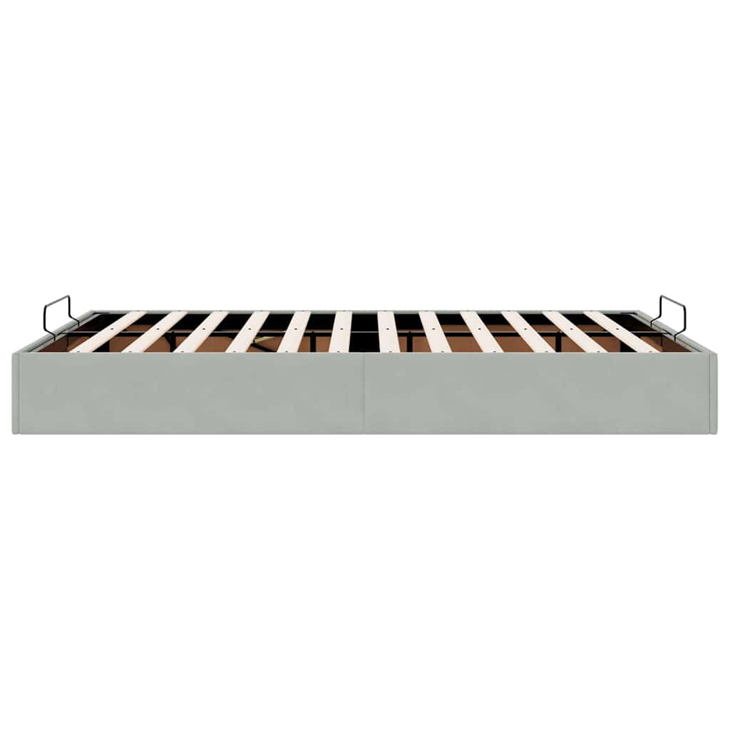Struttura Letto Pouf senza Materasso 140x200 cm in Velluto