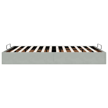 Struttura Letto Pouf senza Materasso 140x200 cm in Velluto