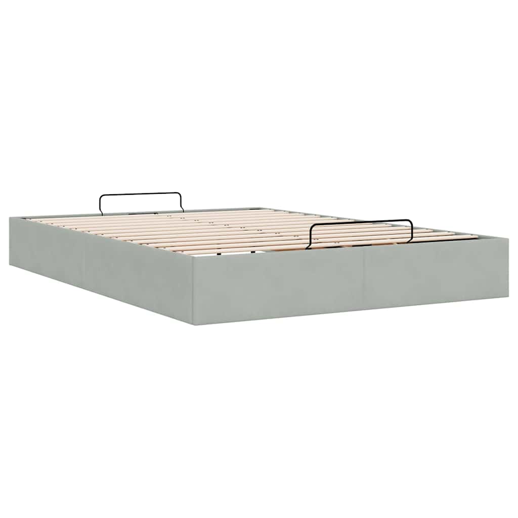 Struttura Letto Pouf senza Materasso 140x200 cm in Velluto