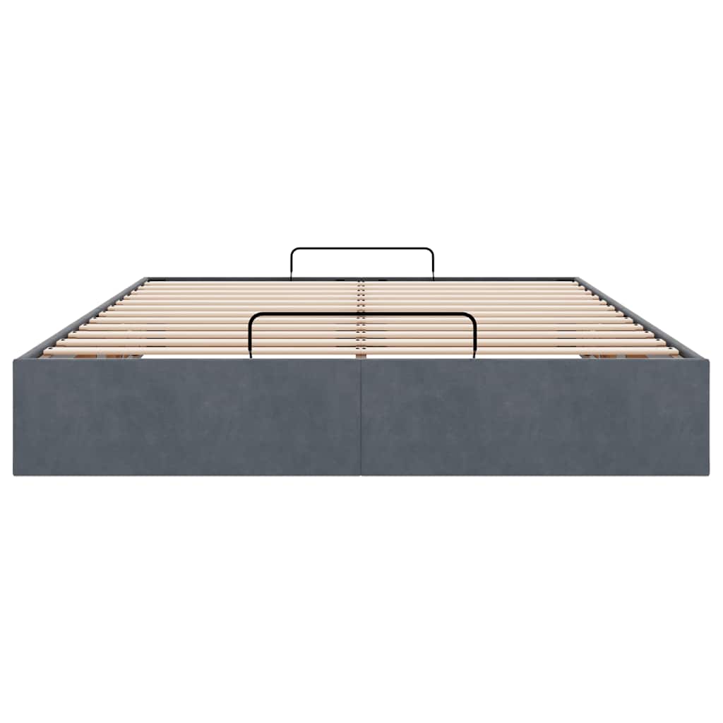 Struttura Letto Pouf senza Materasso 140x200 cm in Velluto