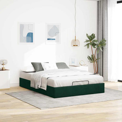Struttura Letto Pouf senza Materasso 140x200 cm in Velluto | homemem39