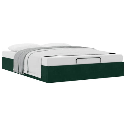 Struttura Letto Pouf senza Materasso 140x200 cm in Velluto | homemem39