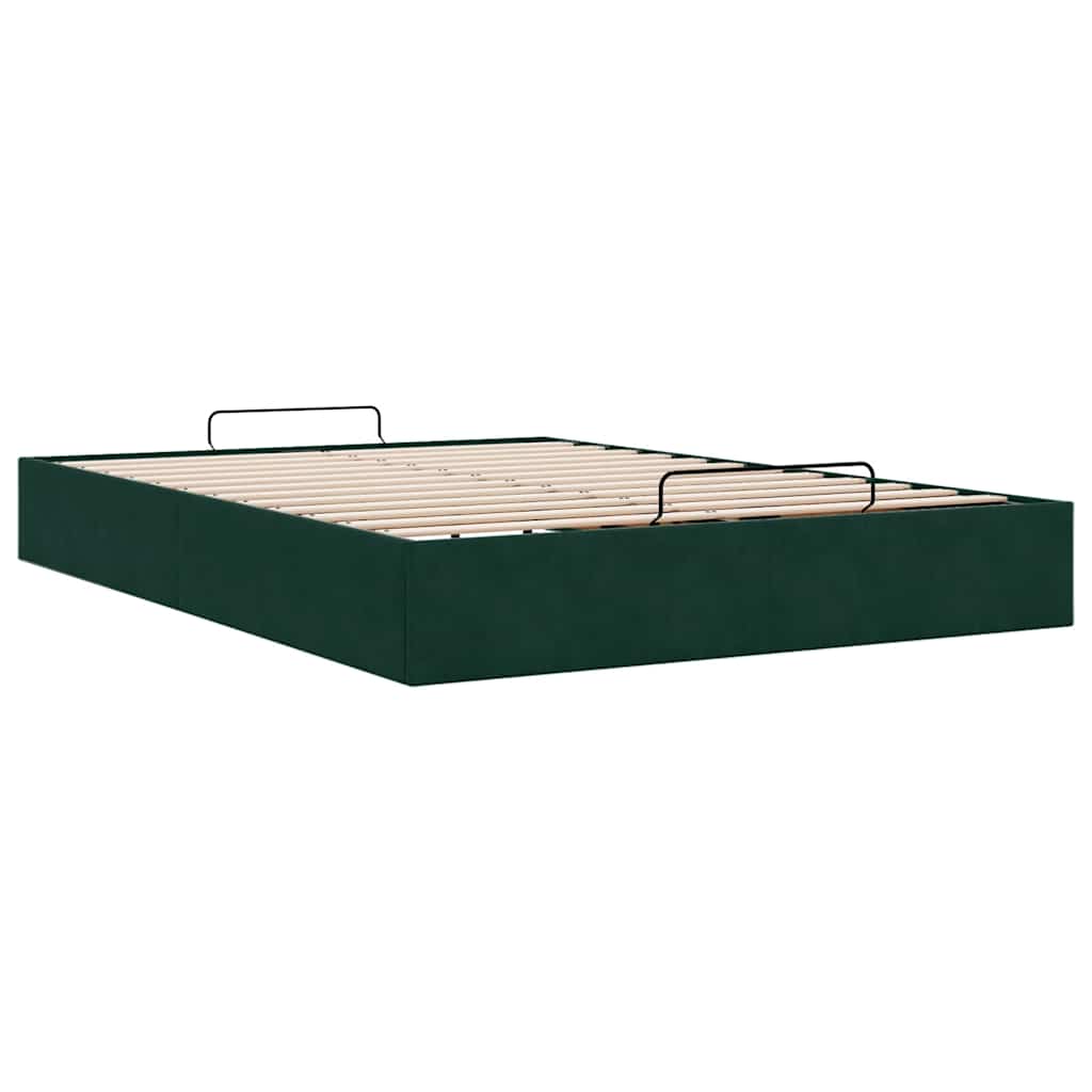Struttura Letto Pouf senza Materasso 140x200 cm in Velluto | homemem39