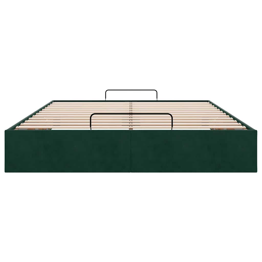Struttura Letto Pouf senza Materasso 140x200 cm in Velluto | homemem39