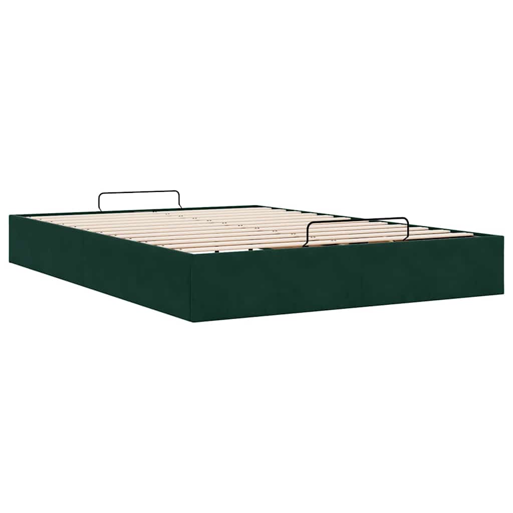 Struttura Letto Pouf senza Materasso 140x200 cm in Velluto | homemem39