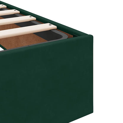Struttura Letto Pouf senza Materasso 140x200 cm in Velluto | homemem39