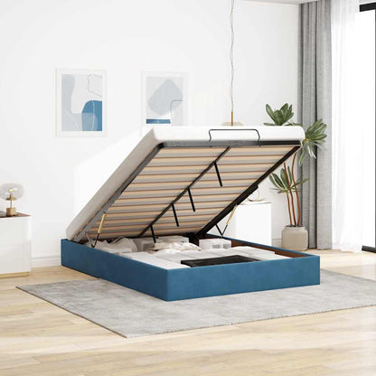 Struttura Letto Pouf senza Materasso 140x200 cm in Velluto - homemem39