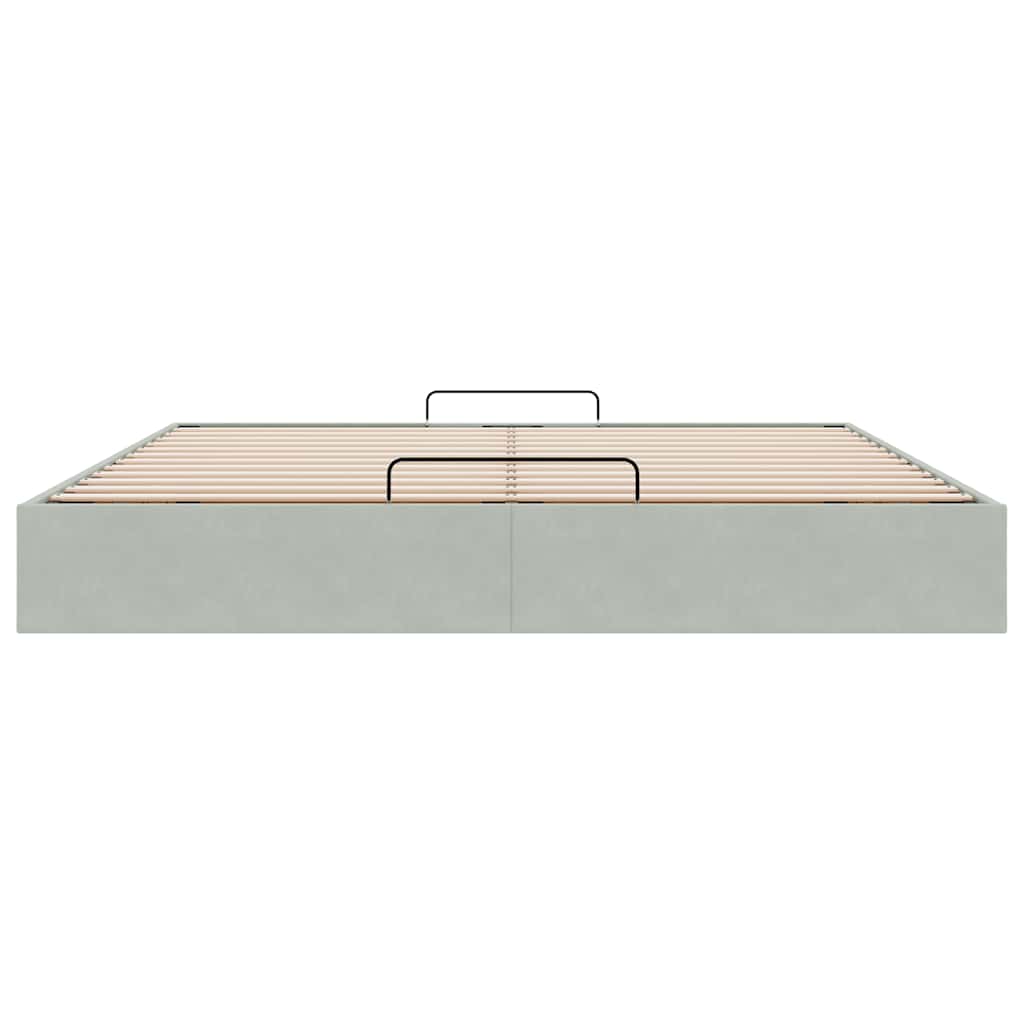 Struttura Letto Pouf senza Materasso 160x200 cm in Velluto
