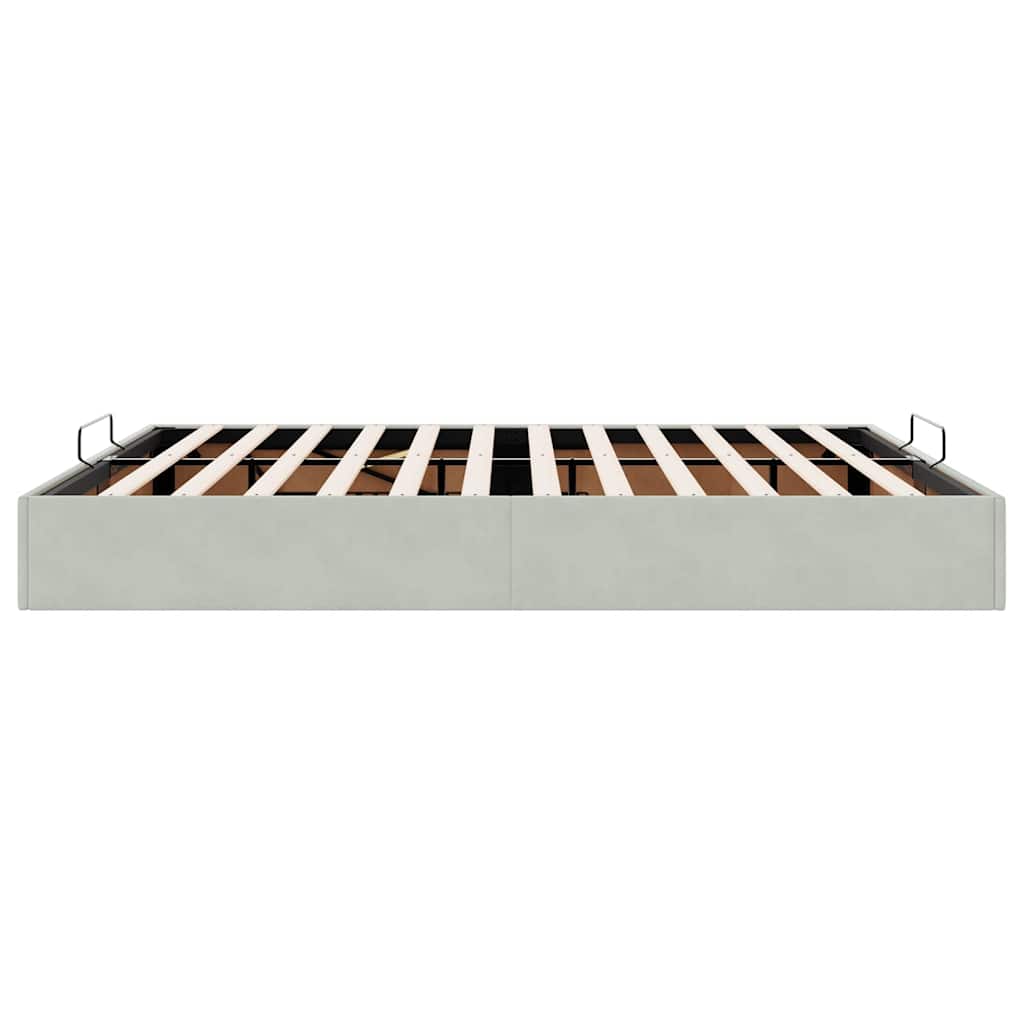 Struttura Letto Pouf senza Materasso 160x200 cm in Velluto