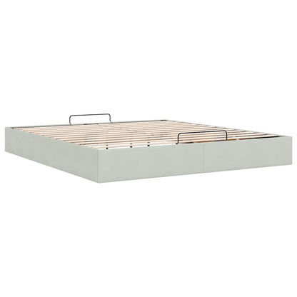 Struttura Letto Pouf senza Materasso 160x200 cm in Velluto