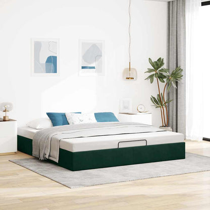 Struttura Letto Pouf senza Materasso 160x200 cm in Velluto | homemem39