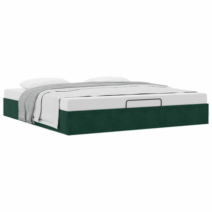 Struttura Letto Pouf senza Materasso 160x200 cm in Velluto | homemem39