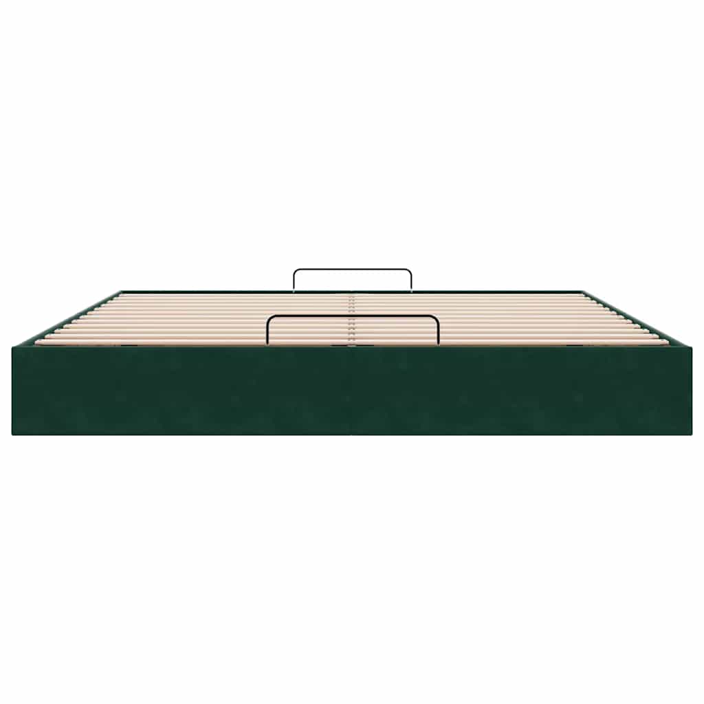 Struttura Letto Pouf senza Materasso 160x200 cm in Velluto | homemem39