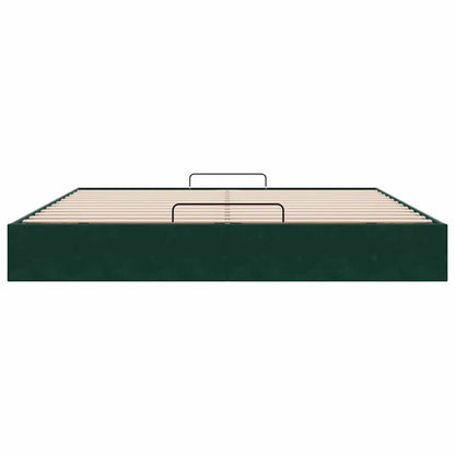 Struttura Letto Pouf senza Materasso 160x200 cm in Velluto | homemem39