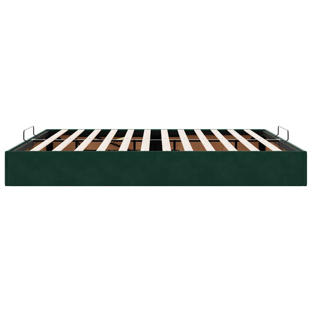 Struttura Letto Pouf senza Materasso 160x200 cm in Velluto | homemem39