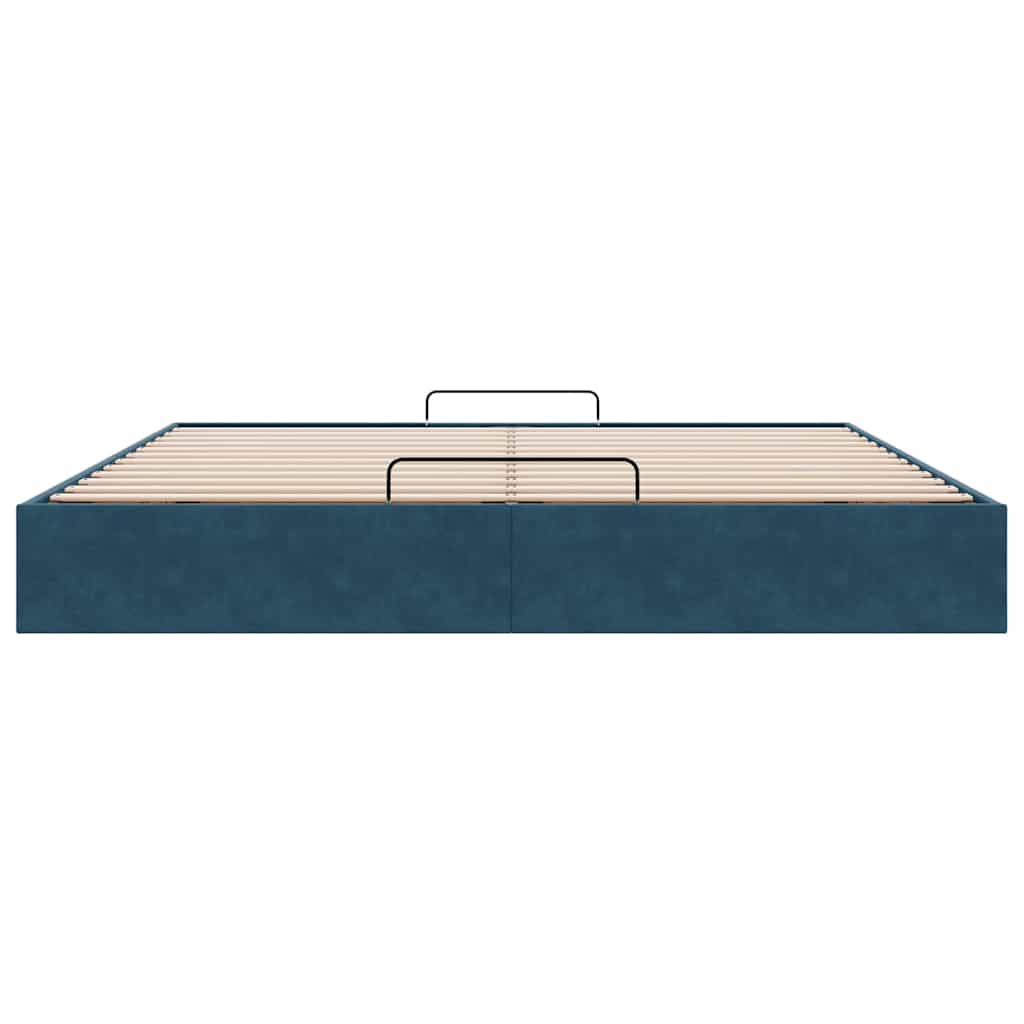 Struttura Letto Pouf senza Materasso 160x200 cm in Velluto | homemem39