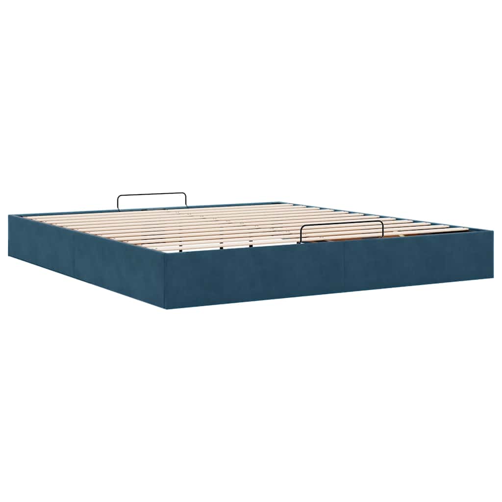 Struttura Letto Pouf senza Materasso 160x200 cm in Velluto | homemem39