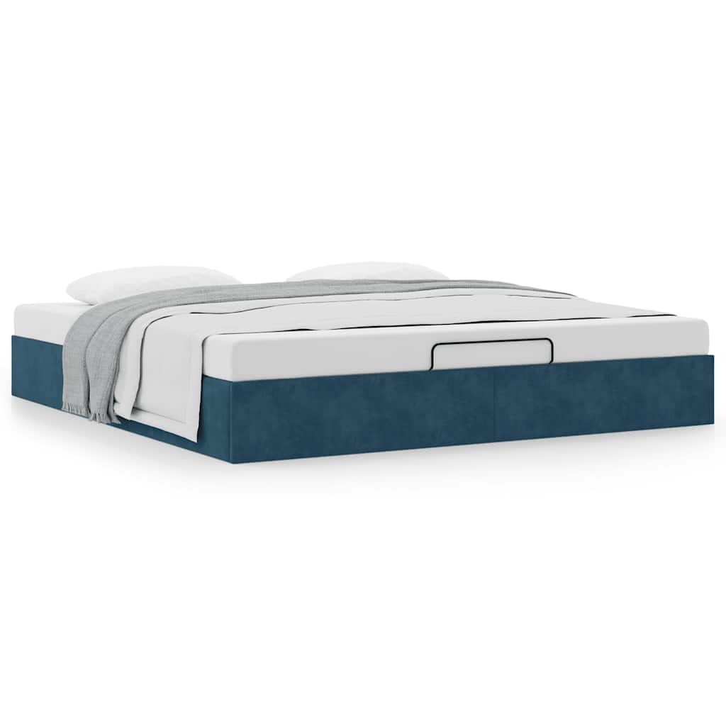 Struttura Letto Pouf senza Materasso 180x200 cm in Velluto