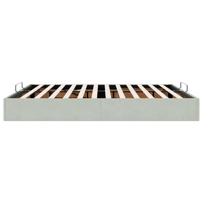 Struttura Letto Pouf senza Materasso 200x200 cm in Velluto | homemem39